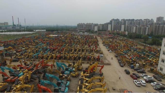 Used excavator